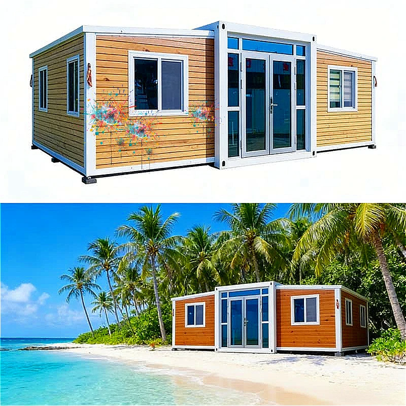 Casa Prefabricada Personalizada, Cápsula Espacial Plegable con Cocina, Casa Cápsula de 40 Pies en Venta, Mini Casa Personalizada