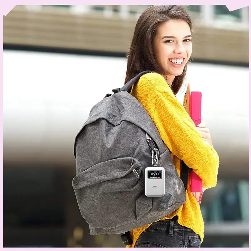 B24B 2X Mobile CO2 Monitor NDIR Sensor Kohlendioxid Detektor Indoor CO2 Testing Manager NDIR Sensor Mit Haken