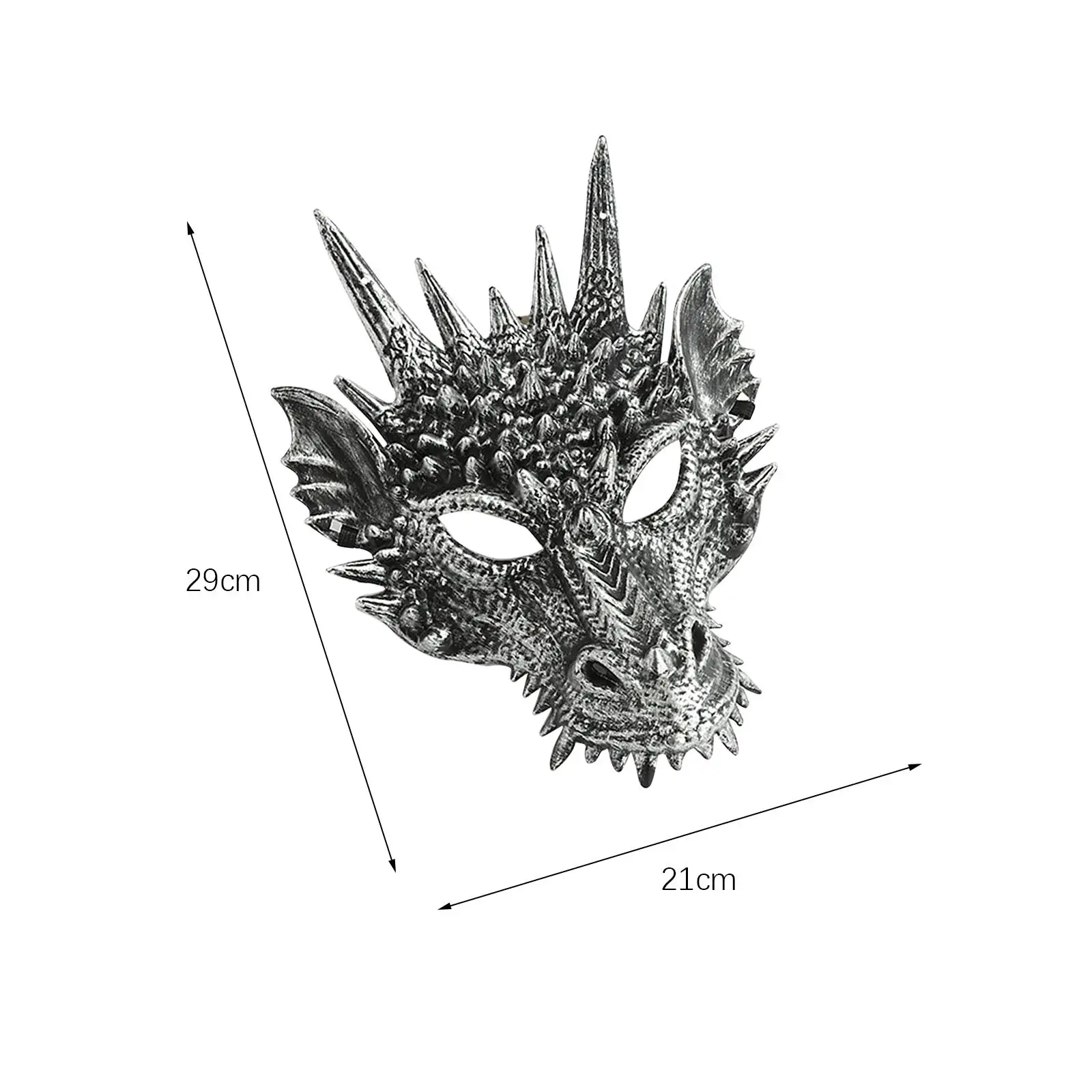 Nowe rekwizyty na Halloween 3D maska smoka rekwizyty nakrycie głowy zwierzęca maska dla dzieci dorosły kostium na Halloween festiwal dekoracje świąteczne