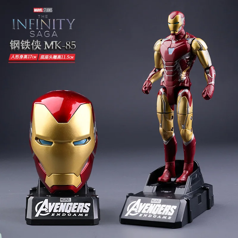 Marvel Comics colección nivel genuino Iron Man adornos hechos a mano Los Vengadores Spider-Man juguete modelo infantil regalo para niños.