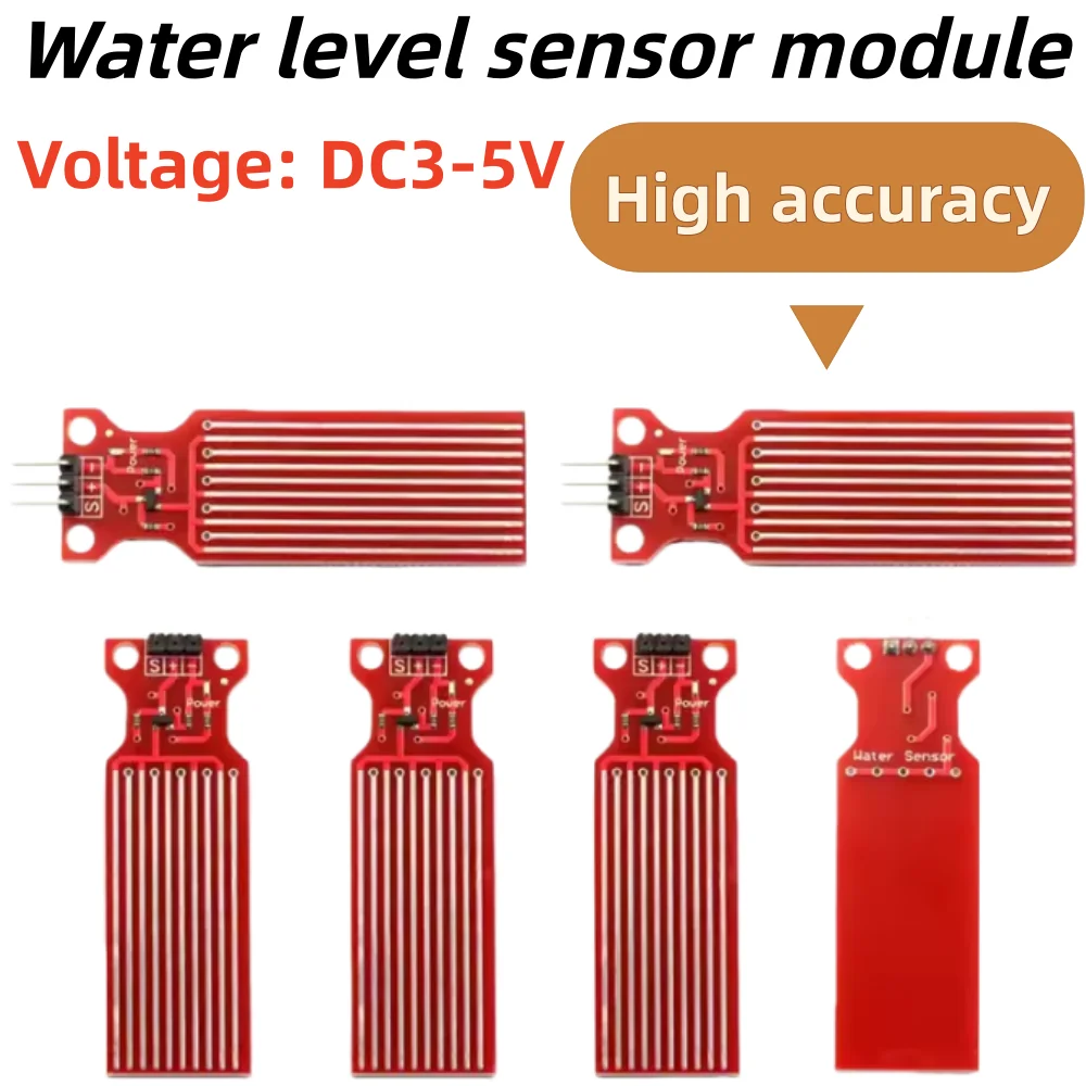 DC5V-3V Rain Water Level Sensor Module Detection Liquid Surface Depth Height for Arduino DIY Compatible With UNO MEGA 2560