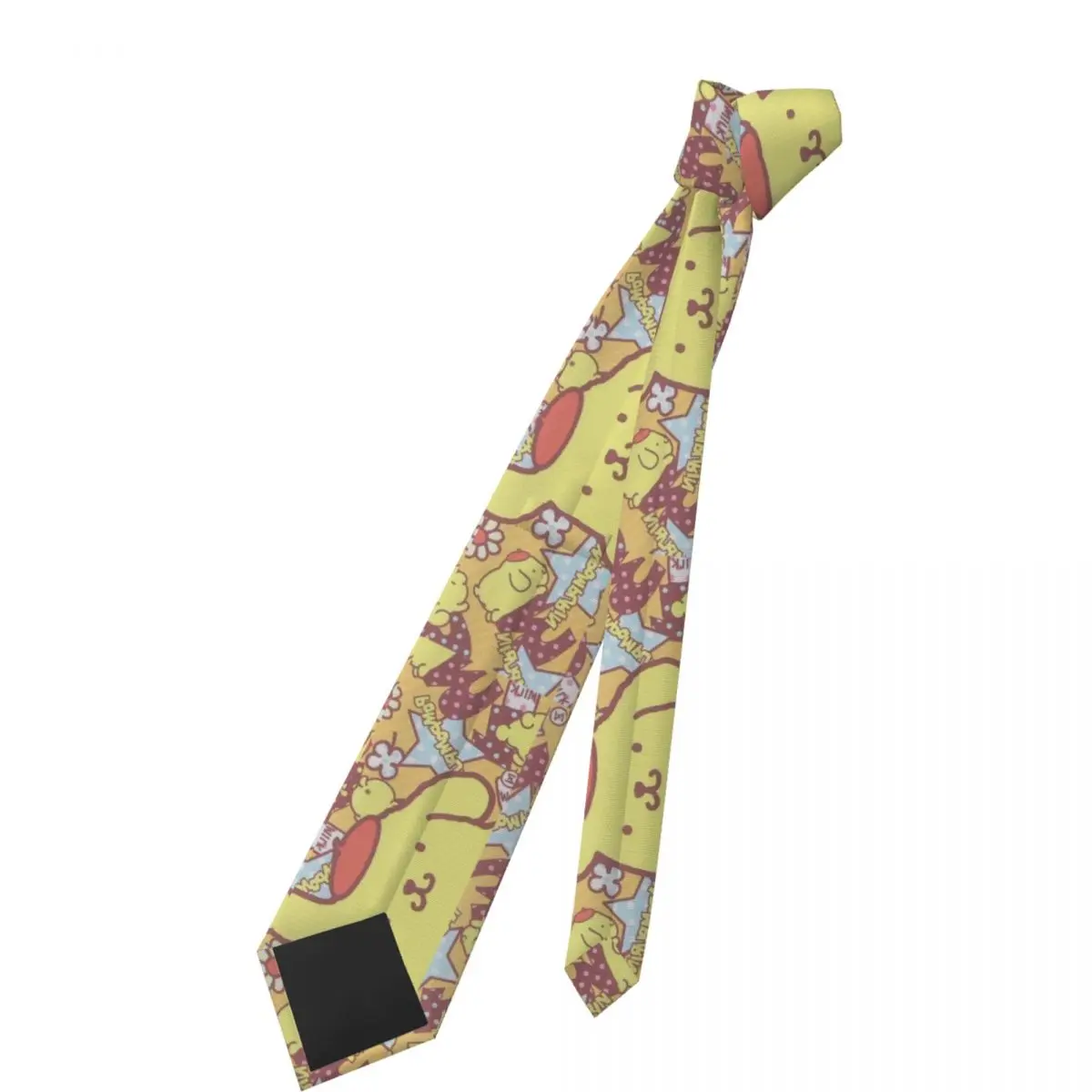 Kawaii Pom Pom Purin Stropdassen Unisex 8cm Cartoon Stropdas voor Mannen Zijde Brede Accessoires Das Bruiloft Accessoires Zakelijk