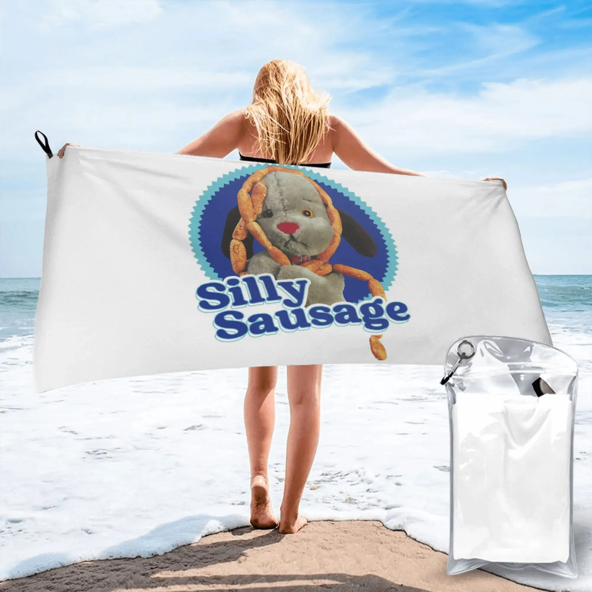 

Sooty Sweep Silly Sausage Beach Towel Soft Microfiber Quick Dry Absorbent Quick Towels For Yoga