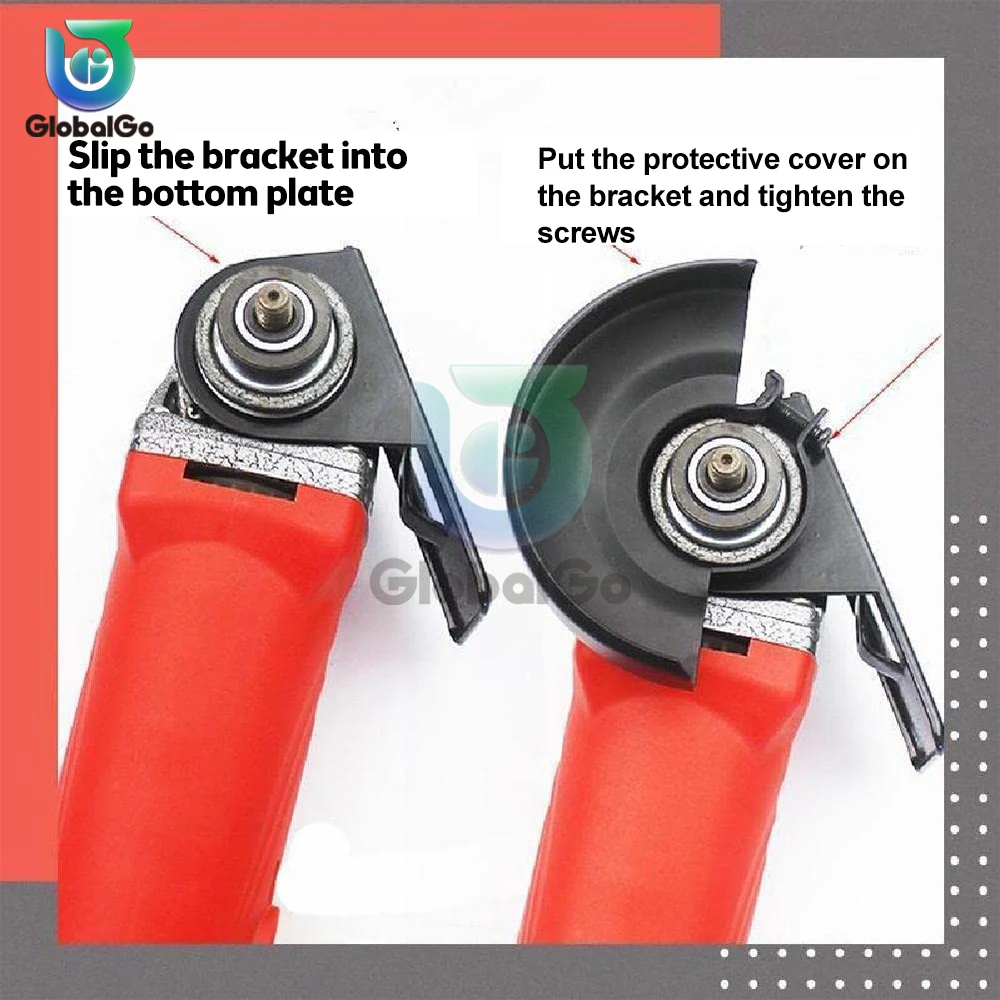 Adjustable Angle Grinder Base Bracket Protector Shield Balance Holder Wheel Guard Woodwoking Tools