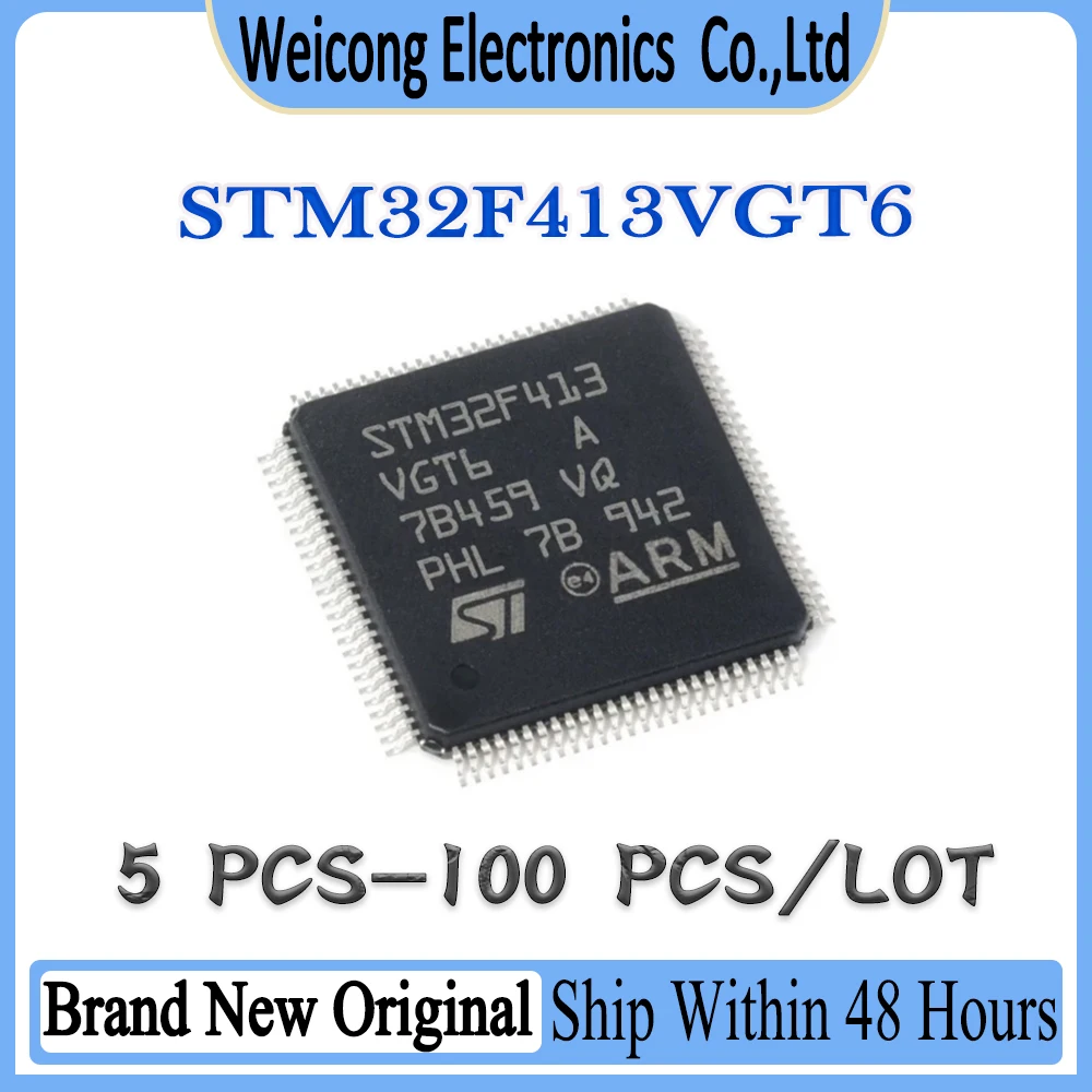 STM32F413 STM32F413VGT6 STM32F413VGT STM32F413VG STM32F413V STM32F STM32 STM New Original IC MCU Chip LQFP-100