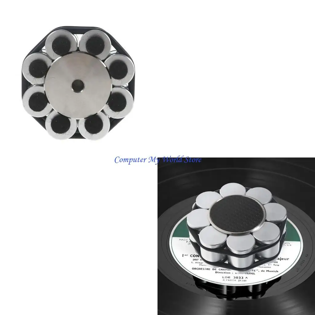 Metal Disc Stabilizer Lightweight Record Player Weight Clamp Disc