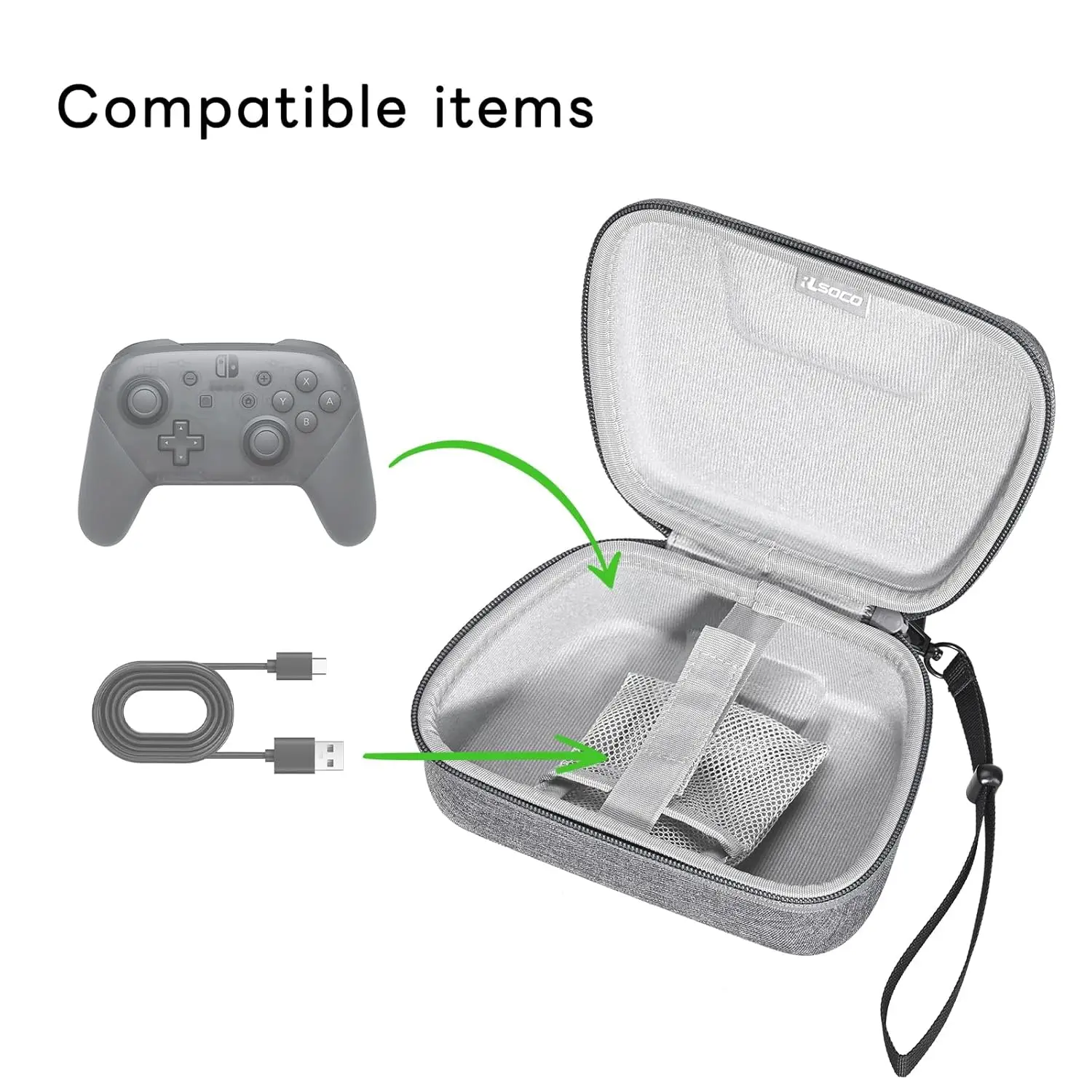 

RLSOCO Hard Travel Case for Nintendo Switch 2 Pro Controller, Wireless Switch Controller Hard Shell Home Travel Protective Cover