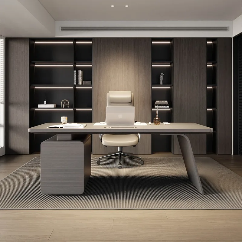 

Strong White Executive Office Desk Drawers Big Luxury Adjustable Computer Desk Gaming Study Mesa Escriotorio Work Station Table