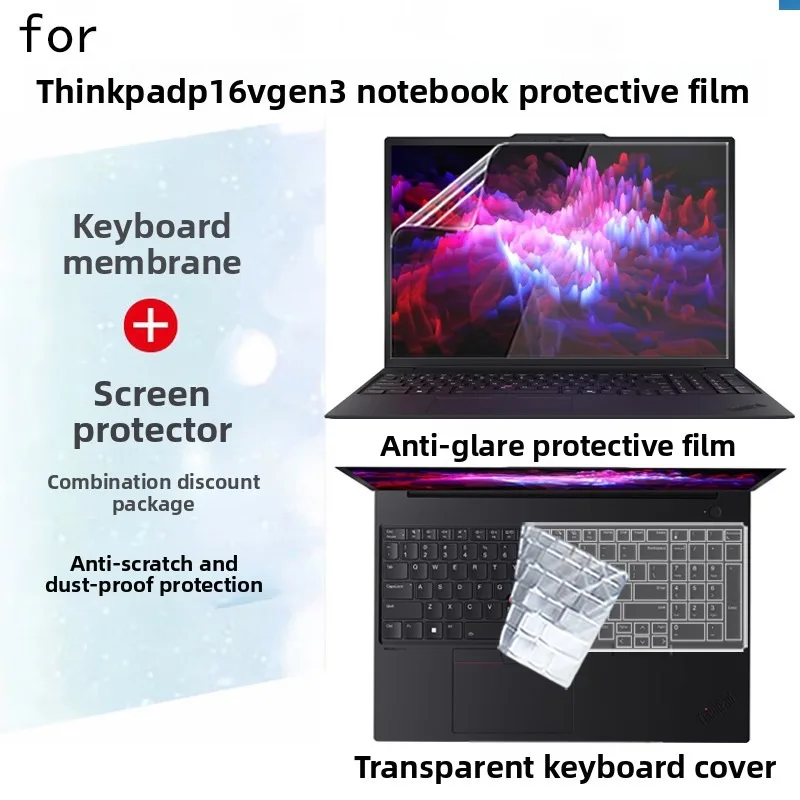 

16 inch for Lenovo ThinkPad P16v Gen 3 notebook screen film keyboard cover ultra-clear anti-glare and anti-blue protector