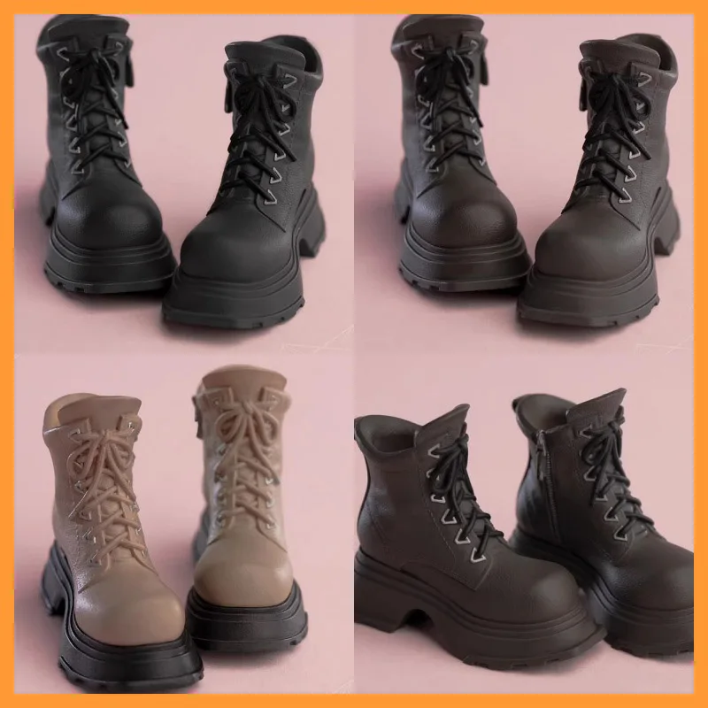 

Worldbox 1/6 Scale GS004 Fake Strap Design Thick Soled Height Increasing Boots Available In Multiple Colors For Female Soldiers