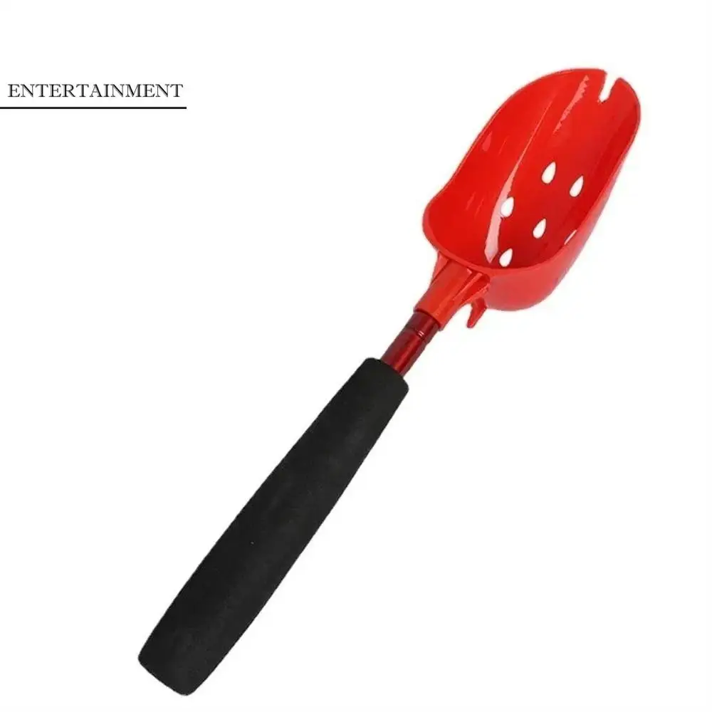 Far Throw Bait Throwing Spoon Telescopic Stainless Steel Fishing Nesting Spoon High Strength Multifunctional Bait Casting Scoop