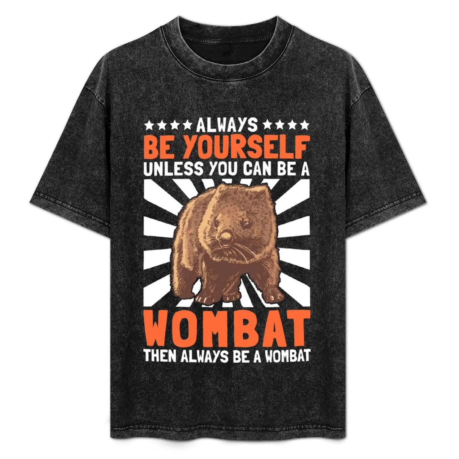 Wombat yourself marsupial australia trip T-Shirt for a boy man t shirt cotton graphic tees t shirts for men pack