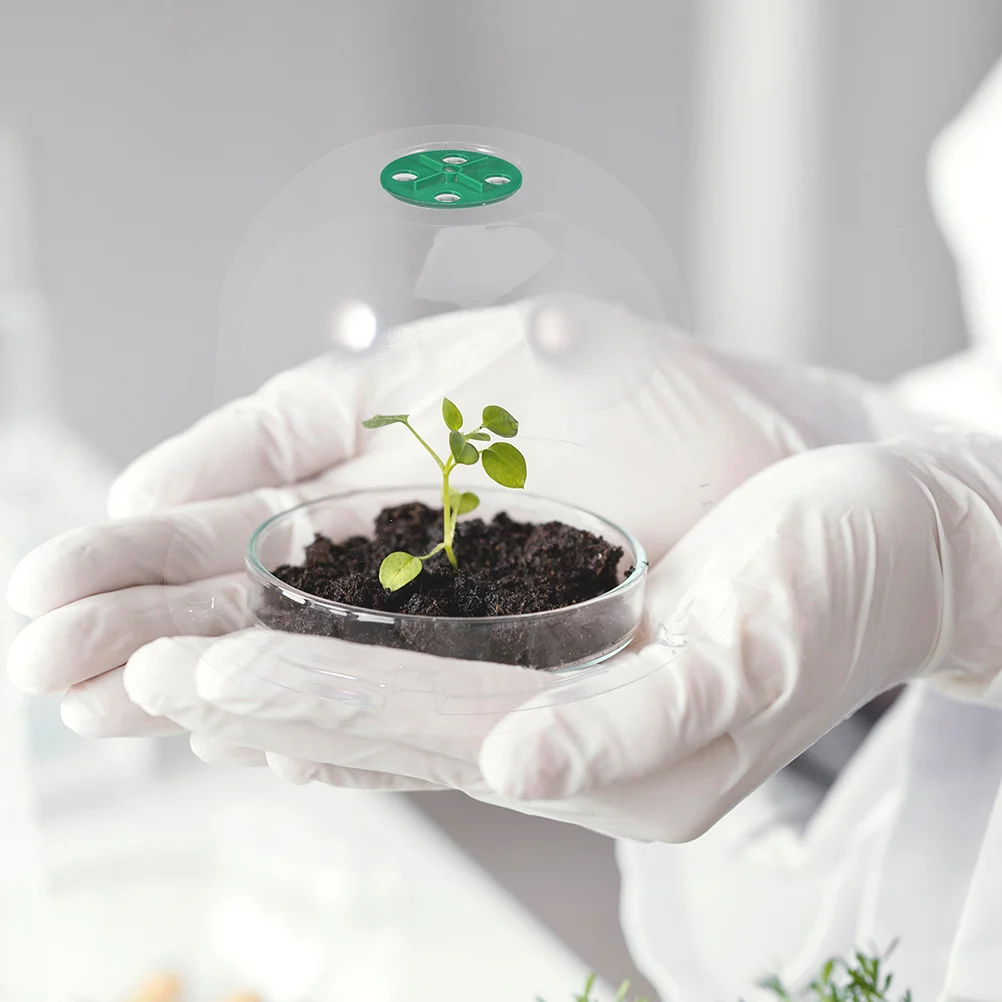 

3pcs Transparent Plant Cloche Dome For Seedling Protection Outdoor Garden Insulation Cover Plastic Humidity Dome Mini Greenhouse