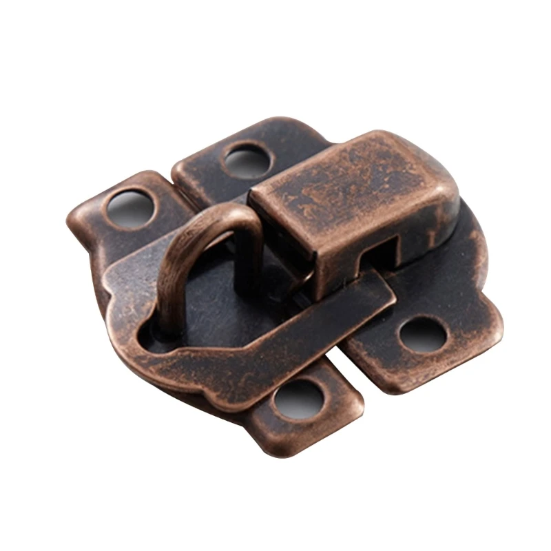 10 Pcs Antique Hasp Decorative Lock Buckle Retro Jewelry Box Hasp for Drawer Cabinet Wooden Cases Box Dropship