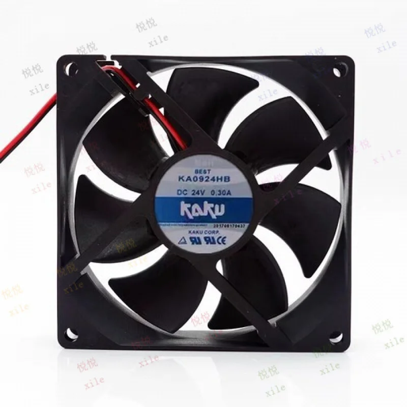 

L+ for KAKU KA0924HB 9025 DC24V 0.30A 9CM 2-Wire Inverter Cooling Fan