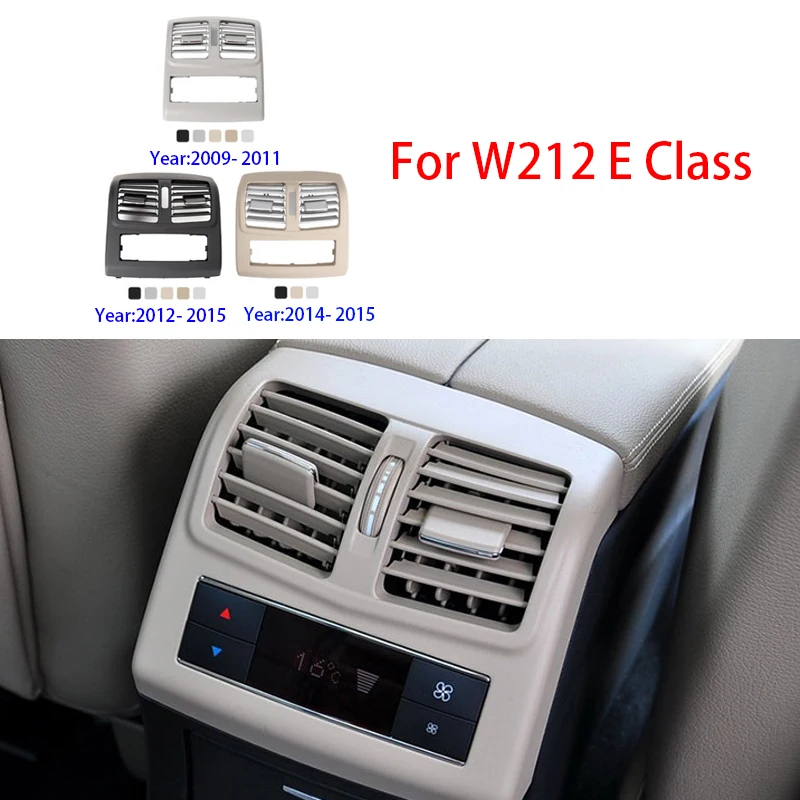 For Benz W212 Rear Center Console Air Vent Cover Vent Fresh Air Outlet Vents Grille for Mercedes Benz E Class 2128301354