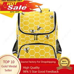 New Schoolbag zaino per bambini Boy Girl Primary Bee Honey Theme Book Bag Multi tasche zaini giapponesi 2023