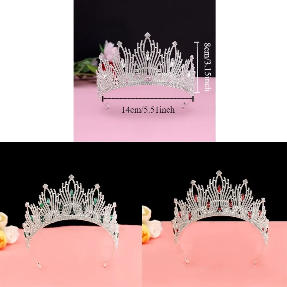 Wedding Headpiece Elegant Bride Crown Luxury Glamorous Wedding Tiara Sparkling Princess Crown Wedding Ceremony