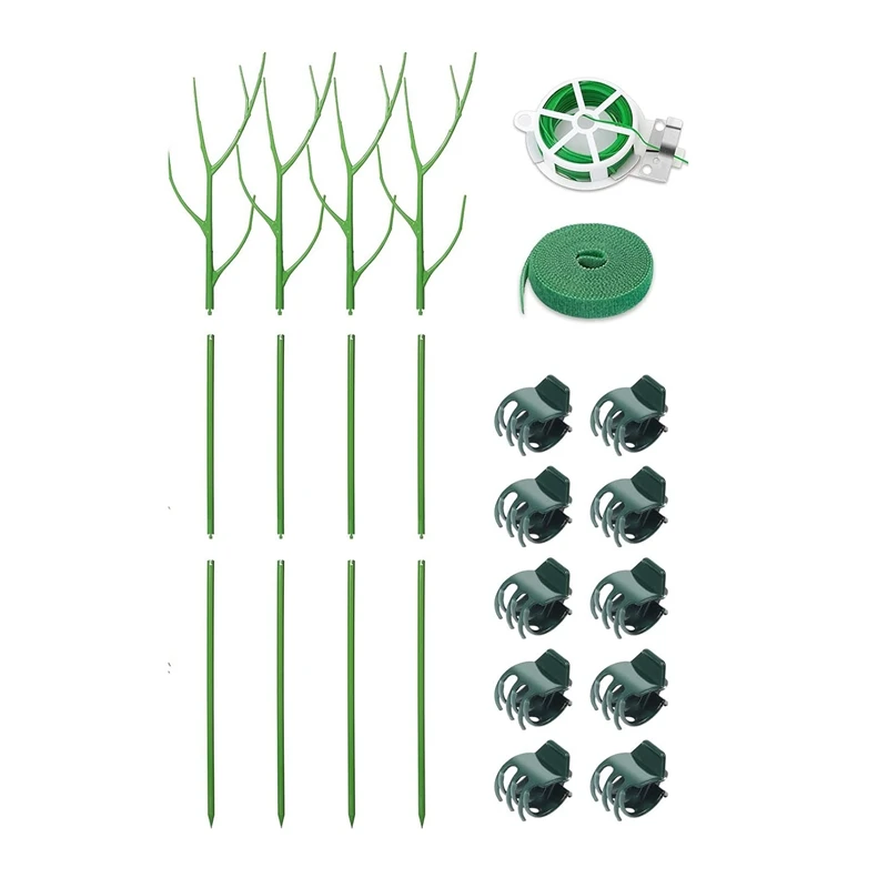 Plant Support 39.37 Inch Blends In To Plant, Branch Plant Sticks Trellis For Plants