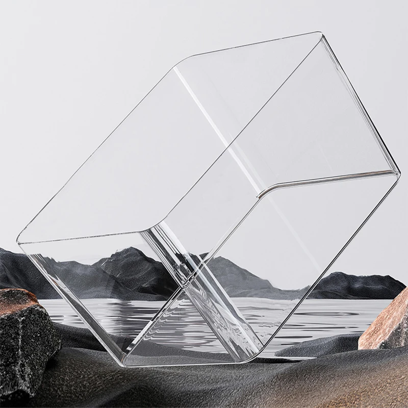 Transparent Reptile Terrarium Tank with Basking Area for Pet Turtles Hermit Crabs Tortoises - Turtle Adoption Habitat view 5