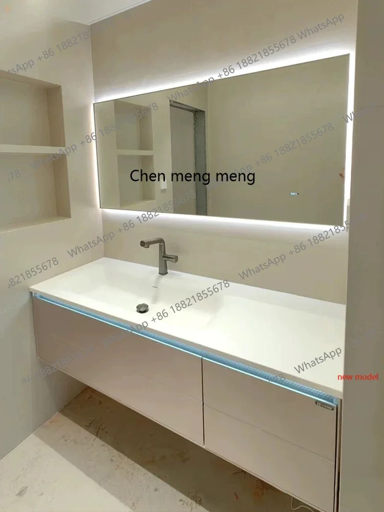 A178New model, integrated basin, bathroom cabinet, combined bathroom, face wash, hand wash, basin, bathroom.