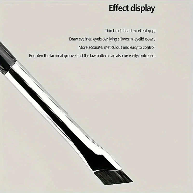 Karsyngirl 2/5 قطعة ترقية شفرة كحل فرشاة رقيقة جدا غرامة زاوية شقة الحاجب فرشاة تحت العينين مكان فرشاة التفاصيل الدقيقة