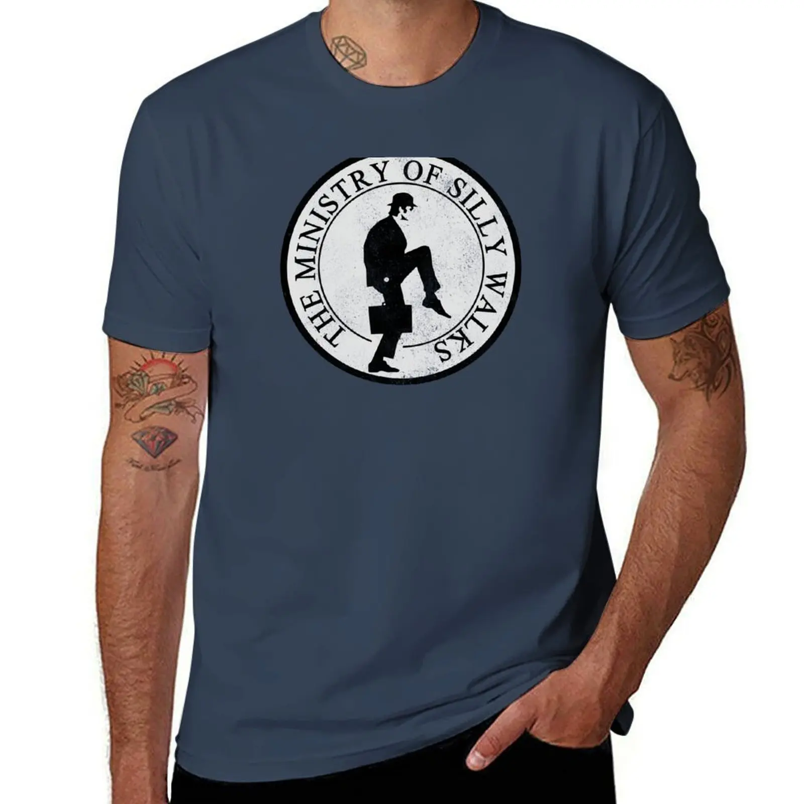 

Ministry Of Silly Walks - Distressed Look T-Shirt Moisture Control Sports Tee