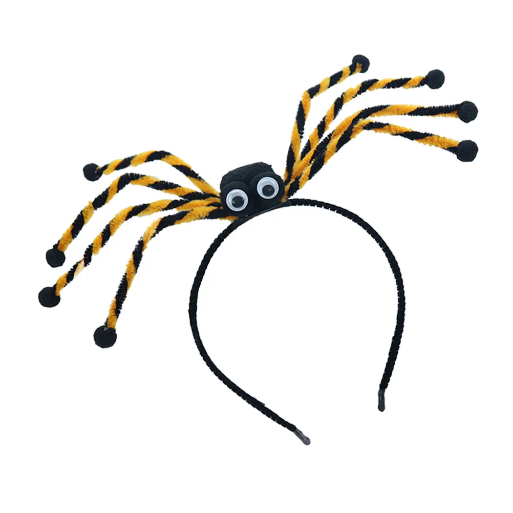 Opaska z pająkami Uniwersalny rozmiar Lekka ozdoba do włosów na Halloween, imprezę kostiumową, dla kobiet i dziewcząt, dekoracja do cosplayu