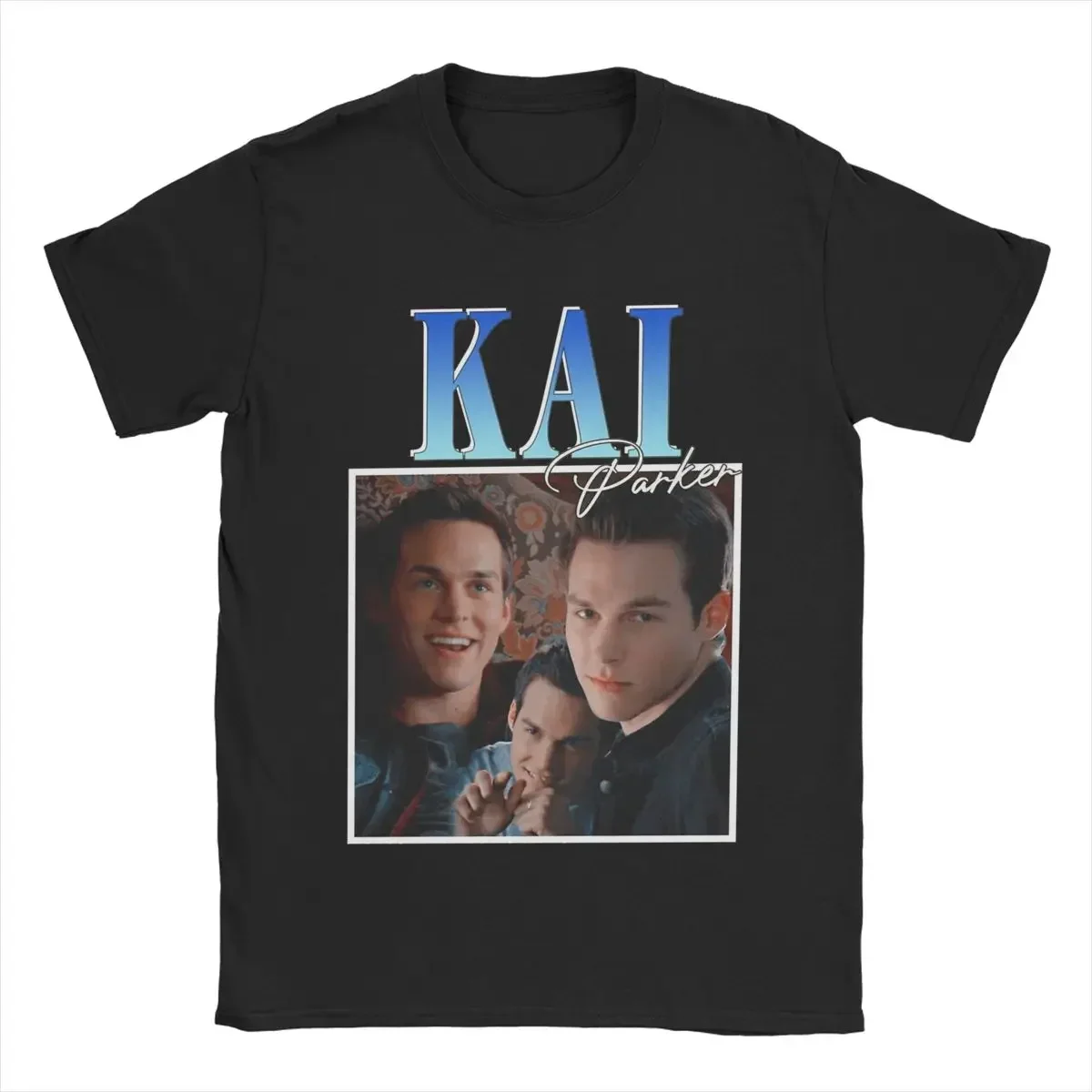 Crewneck Clothes Summer Men T-Shirts Kai Parker The Vampire Diaries Funny 100% Cotton Tees Short Sleeve T Shirts Casual 2024