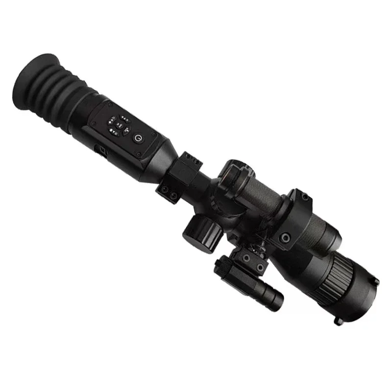 200 متر NV-003 الأشعة تحت الحمراء أحادي العين 850nm الأشعة تحت الحمراء للرؤية الليلية كاميرا فيديو مع مؤشر كروس 1920x1080 دقة الفيديو NV نطاق الصيد