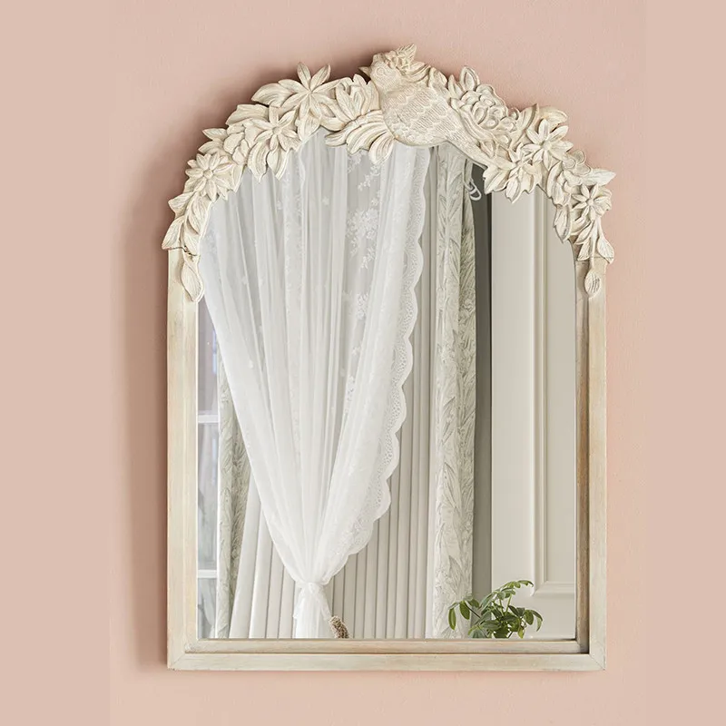 Classic Unbreakable Mirror Decor Retro Irregular Custom Makeup Mirror Decor Bedroom Standing Desktop Lustro Home Decor Items