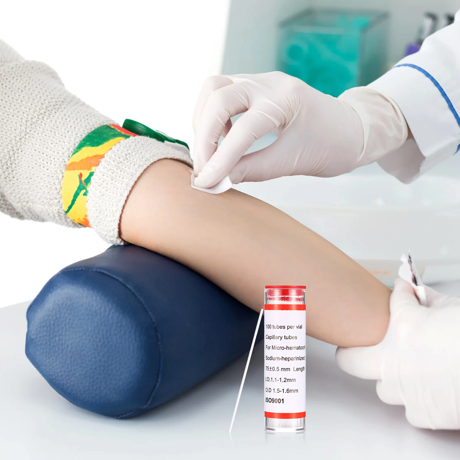 75Mm Glass Capillary Tube Borosilicate Micro Hematocrit Tubing For Lab Hospital Use Melting Tube Micro Pipette