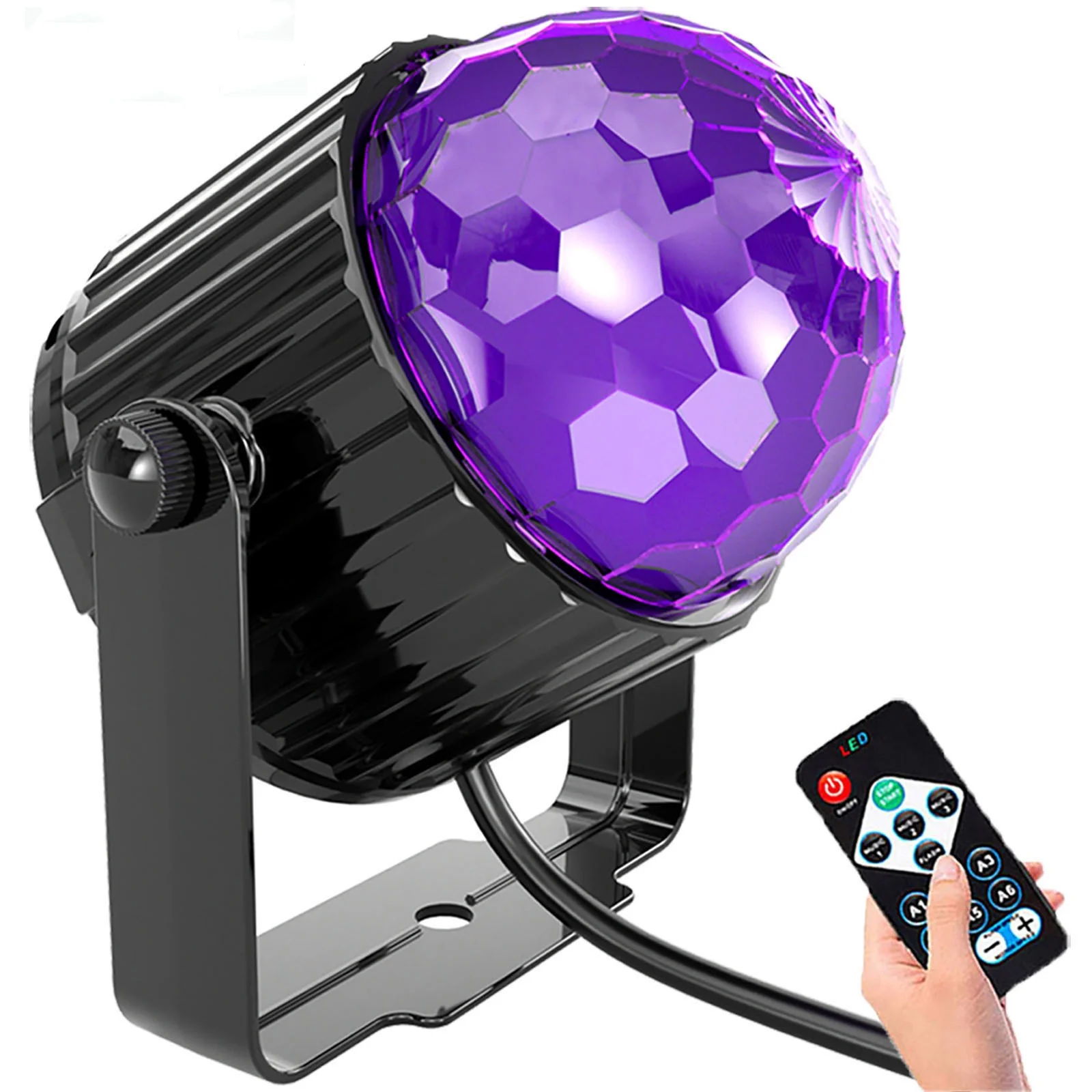 led bola magica roxa uv luz negra luzes de festa dia das bruxas natal carnaval ktv bar 5v 6w 01