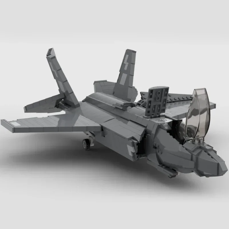 MOC 빌딩 브릭, 군사 모델, F-35 B 라이트닝 파이터 기술, 모듈식 블록 선물, 어린이용 장난감, DIY 세트 조립