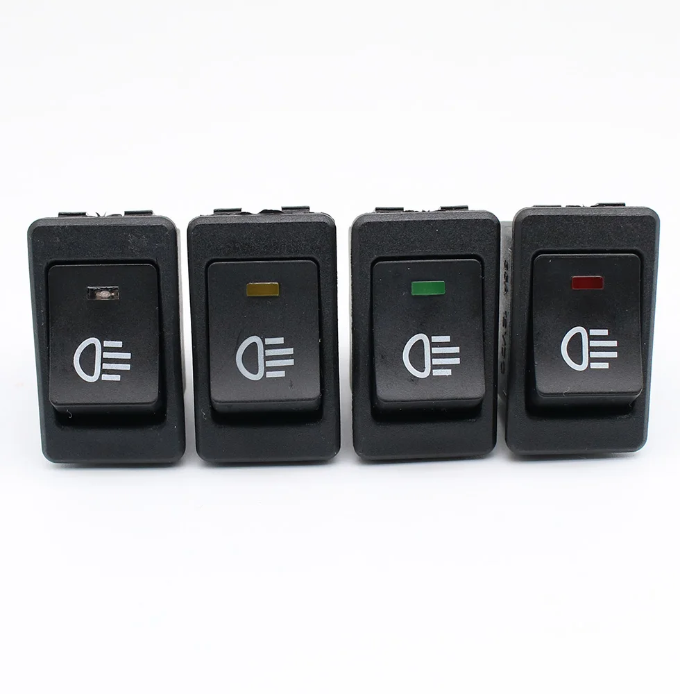 KCD4 Rocker Switch ON-OFF 2 Position 4 Pins LED 12V 35A automobile refitting fog lamp switch with light Rocker switch
