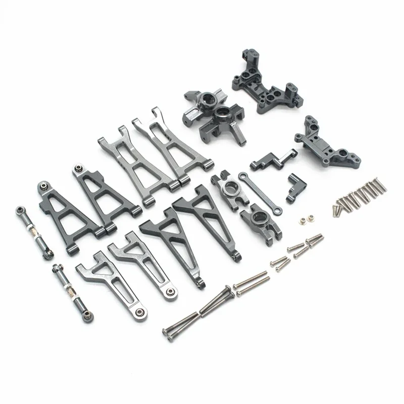 B-M Metal Suspension Arm Steering Block Set for HBX 16889 16889A 16890 16890A SG1601 SG1602 1/16 RC Car Upgrades Parts Kit,3