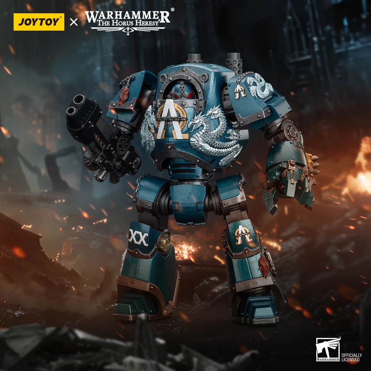 

JOYTOY JT01109 Warhammer The Horus Heresy 1: 18 Alpha Legion Contemptor Dreadnought with Gravis Plasma Cannon