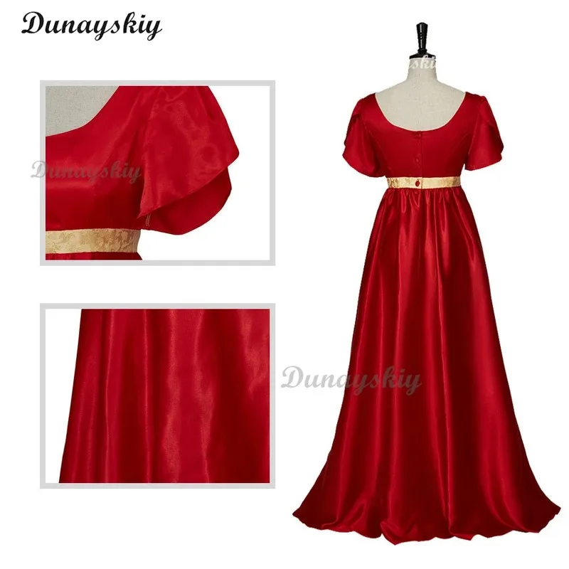 

asdh8@19th Century Satin vintage Costume Victorian Style Sophisticated and Elegant Dress for Cosplay PartyCOSda@
