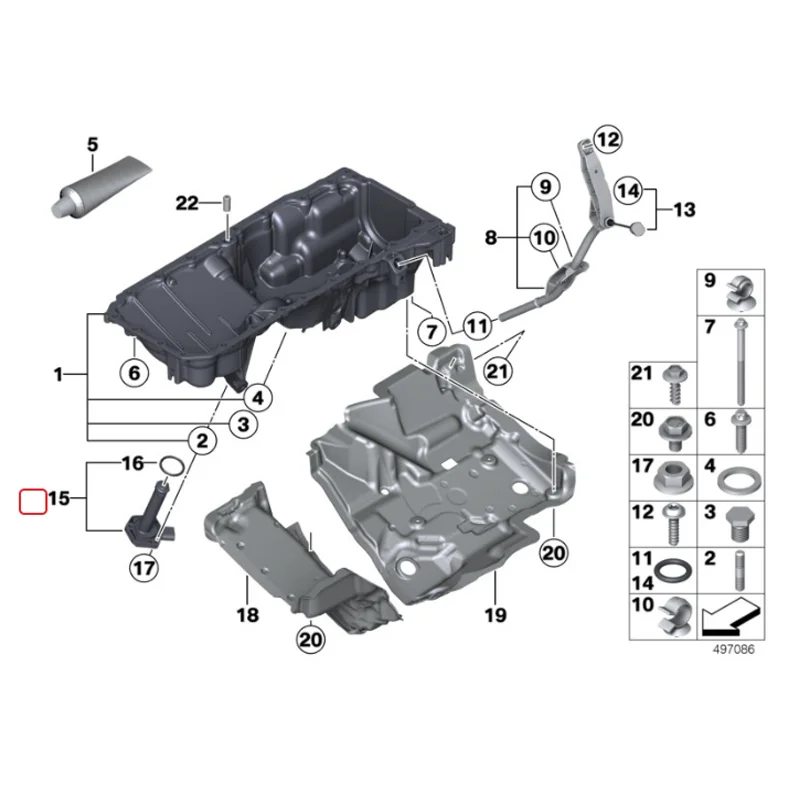 OE Qualità 12618638755 12617638343 Sensore di Livello Olio Motore Per BMW F22 F23 F30 F32 F33 F34 F36 G30 M760I X3 X4