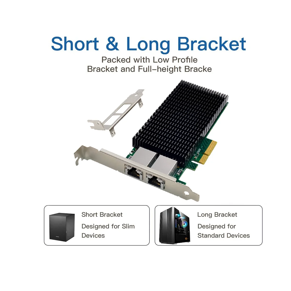 Imagem -02 - Network Card Server Network St7319 X540-t2 Pcie 10g Pcie x4 5.0gt s Dual Port Rj45 Placa de Rede Convergente