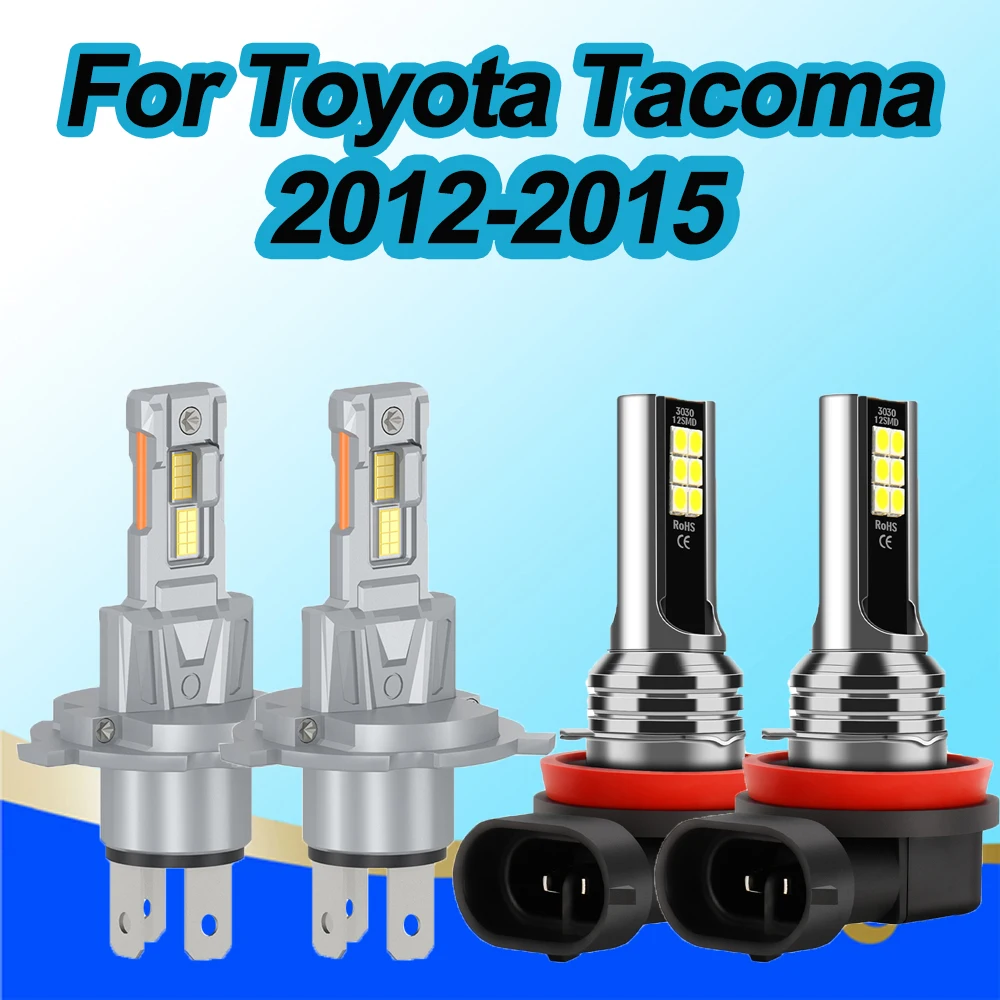 H4 H11 كومبو LED المصباح مرحبا/منخفضة شعاع الضباب مصابيح كهربائية لتويوتا تاكوما 2012 2013 2014 2015 #1
