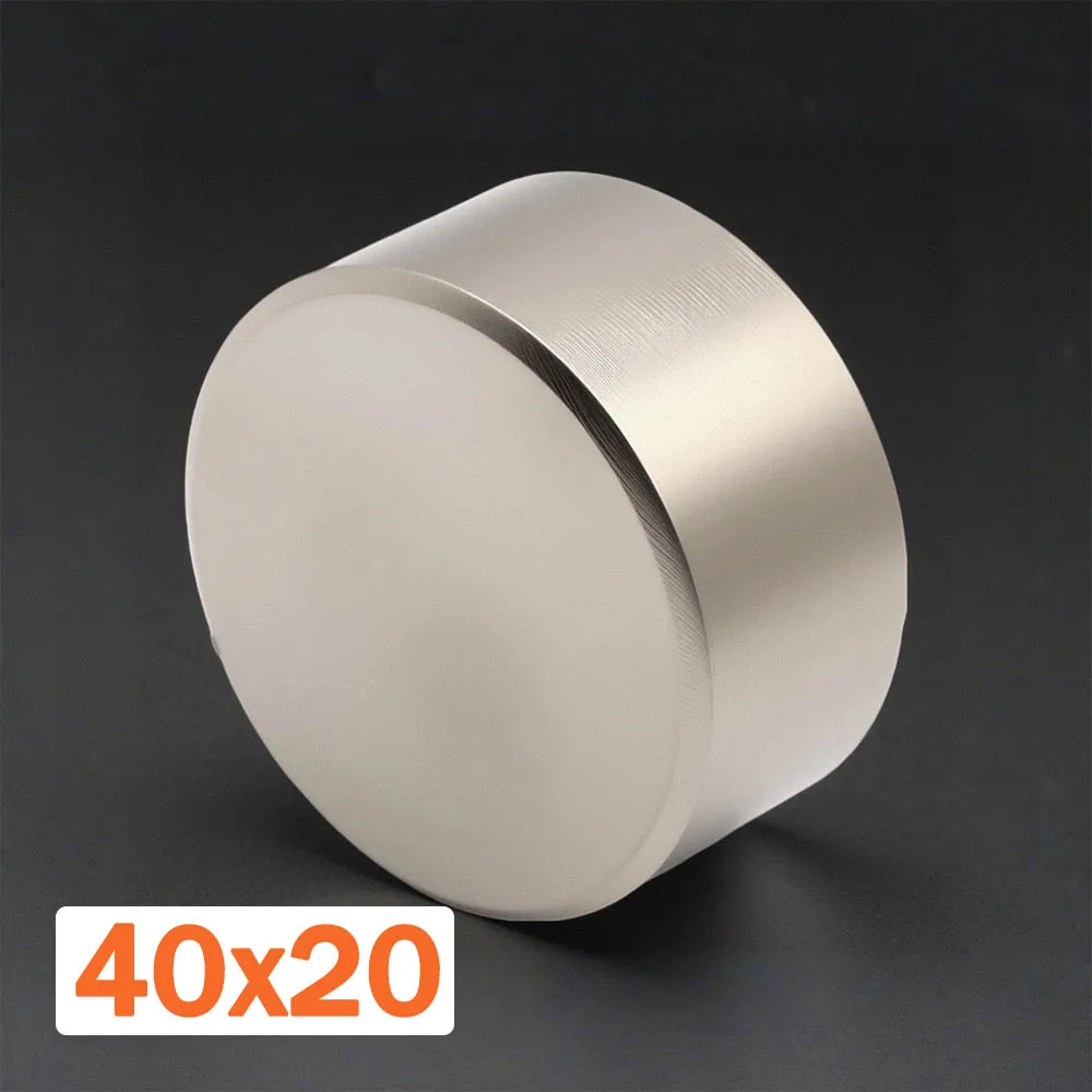 

40X20MM Super Strong Magnet N35 Round Magnetic NdFeB Neodymium Magnet Powerful Disc imanes Refrigerator Magnets ﻿