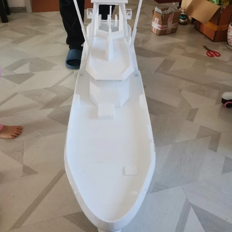 Remote Control Boat 133cm RC Nordic Fishing Boat 3D Printing Material RC Boat Kit Model Adult Toy Gift