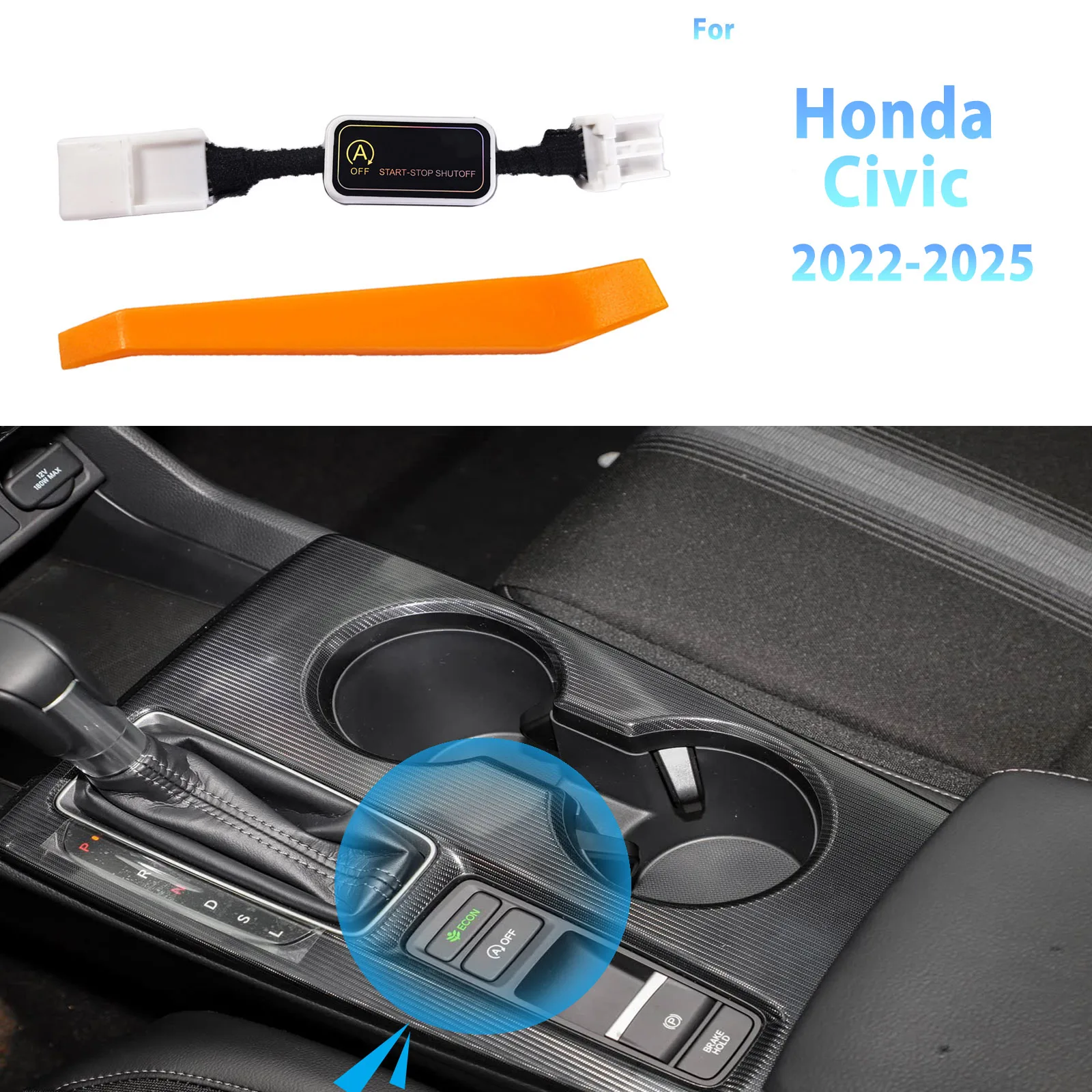 

For Honda Civic 11th 2022 2023 2024 2025 Automatic Stop Start Engine System Memory Module Cancel Car Auto Start Stop Switch