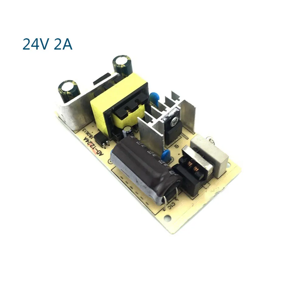 

DC 24V 2A Switching Power Supply Module 48W AC-DC Board AC100-240V to DC 24V with Filtering Short Circuit Protection Board