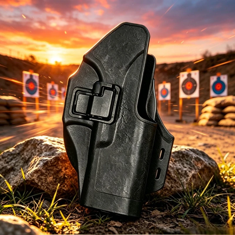 2026 NEW Quick Release Tactical Hip Carry Sleeve for G18 Plastic Outdoor Fast Pull Gear with 20mm Picatinny Mount Accessory