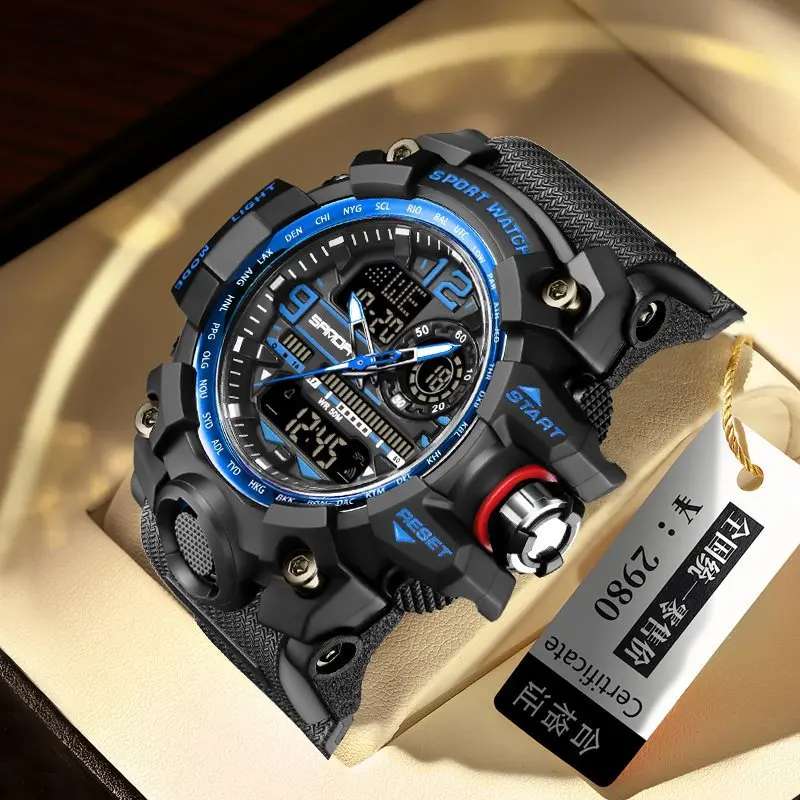 Orologio per adolescenti Orologio elettronico da uomo multifunzionale per forze speciali all'aperto Sport Studente Orologio elettronico per bambini alla moda Impermeabile luminoso