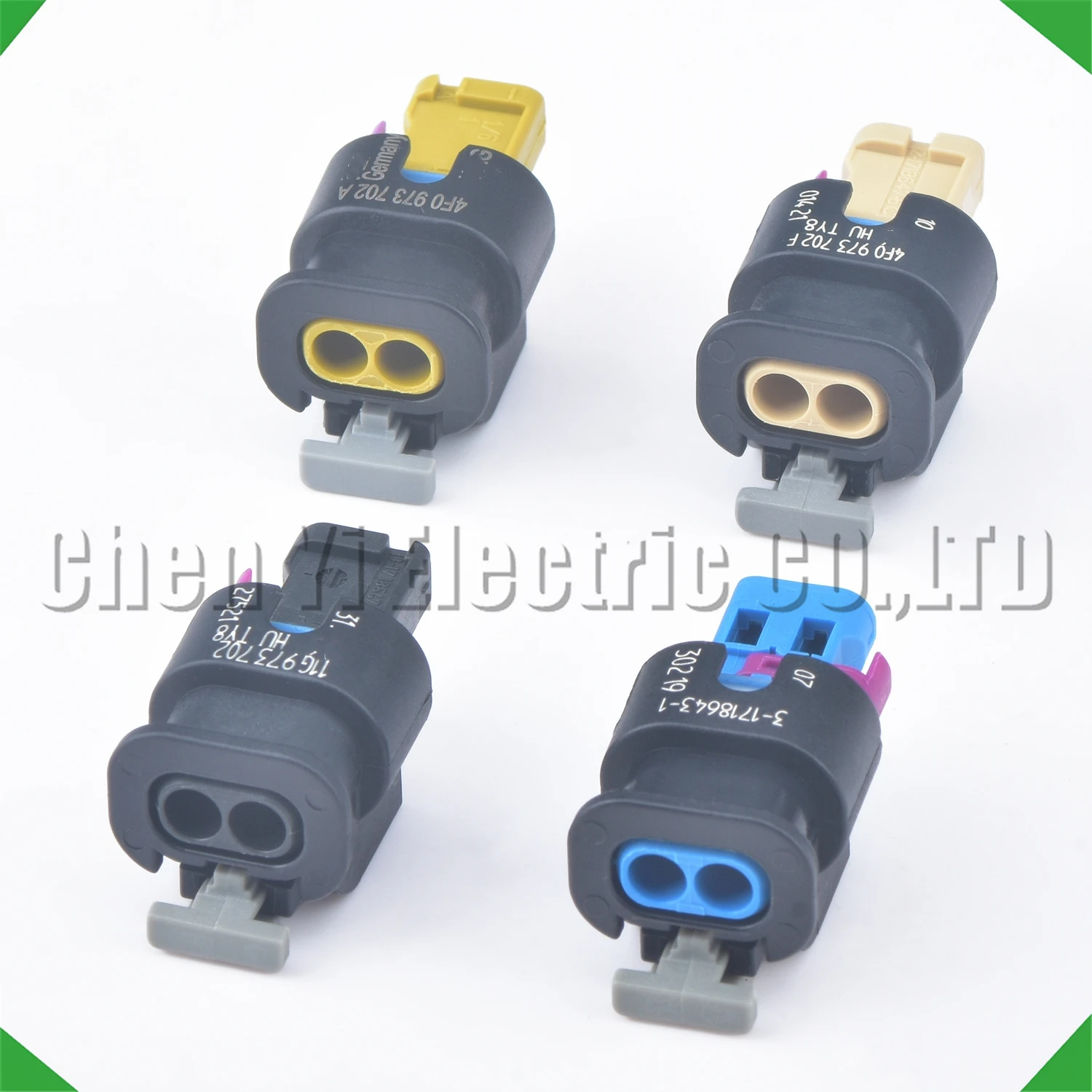 2 Pin Automobile waterproof connector vvt solenoid Ignition coil plug 4F0973702A 4F0973702F 3-1718643-1 11G973702 For VW Audi
