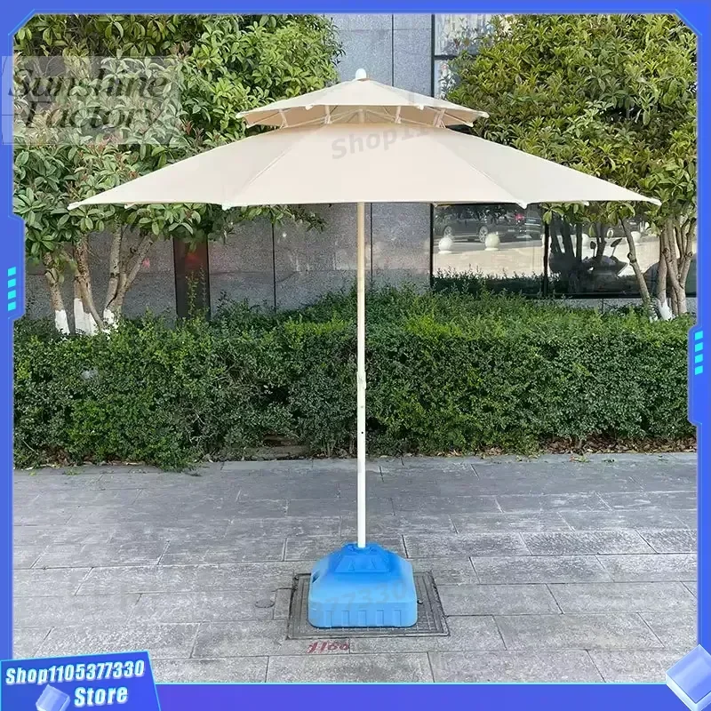 Outdoor Tilt Sun Umbrella Decorative Garden Parasol for Terrace Picnic Wedding & Market Stall