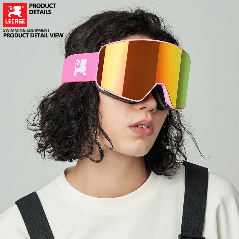 

Зимние профессиональные лыжные очки, цилиндрические большие полевые мужские и женские сноубордические двухслойные противотуманные лыжные очки